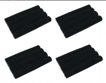  Black Velvet Ring Trays Accessory Jewelry Display Foam Inserts Pads for Showcase, Storage and Decoration	