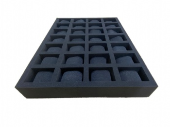  Custom 28-Slot Watch and Jewellery Display Tray Protective & Cushioning Material for Necklace Bangles Display	