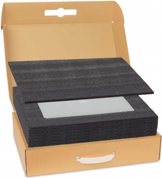Handmade Laptop Shipping Box EPE Material with Protection Foam Cardboard Packing Paper for Safe Delivery