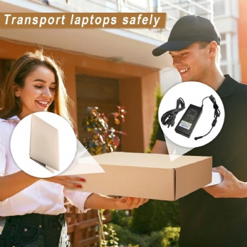  Laptop Shipping Box Shipping Container with Charger Box Foam Frame, 2 EPE Foam Inserts for Packing	