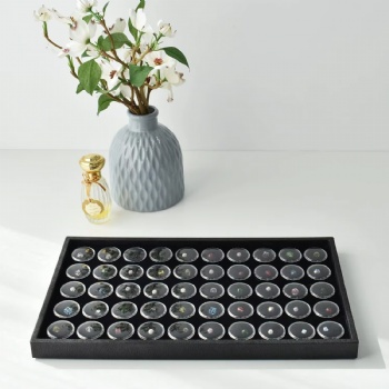  Plastic Nail Art Manicure Empty Cases Decorations Storage Plate Glitter Powder Jewelry Display Nail Art Storage Box	