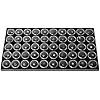  Acrylic Round Box Counter Exhibition Transparent Bare Stone Box Bare Diamond Color Jewel Box Tray Display with Cover	
