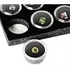  Acrylic Round Box Counter Exhibition Transparent Bare Stone Box Bare Diamond Color Jewel Box Tray Display with Cover	