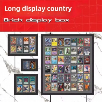  Baseball Card Storage Box Sports Acrylic Card Display Frame with UV Protection Lockable Wall Cabinet for Trading Display Case	