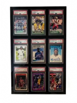  Customized Graded Sports Card Display Case PSA and CGC Football Cards Wall Display Protective EVA Foam Sport Card Packaging case	