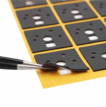 Single Sided Poron Foam Switch Plate Case for Mechanical Keyboard Gasket Sounds Improvement Masking PE Material Adhesive Side