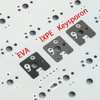  Single Sided Poron Foam Switch Plate Case for Mechanical Keyboard Gasket Sounds Improvement Masking PE Material Adhesive Side	