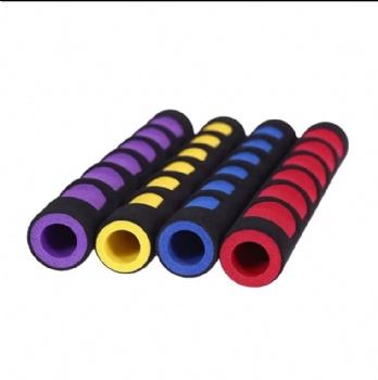 Wave Pattern NBR Foam Handle Grips and Plastic Self-handlebar Fit Equipment Grip Sleeve Accessories