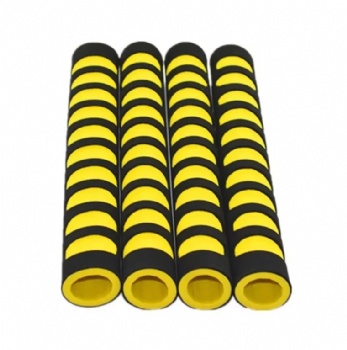  Wave Pattern NBR Foam Handle Grips and Plastic Self-handlebar Fit Equipment Grip Sleeve Accessories	