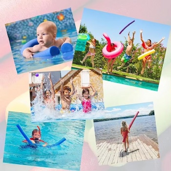  Colorful Waterproof Solid Foam Pipe Insulation Tube Protective Cushioning Material for Swimming Playgrounds Eva Sponge Foam Tube	