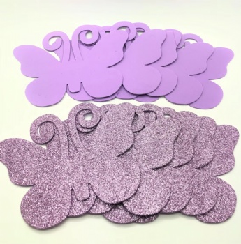  Custom Die Cut Vinyl Base Colorful Glittered Eva Foam Stickers	
