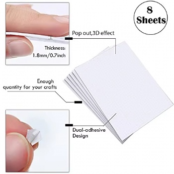  3D Popular square Double Sticky Foam Bracket Is Suitable for Halloween Christmas Scrapbook DIY Crafts Office Supplies	