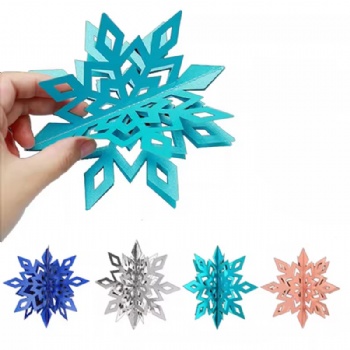 Snowflake Shaped 3D Decorative Paper Used for Holiday&Christmas Decorations Window Decorations
