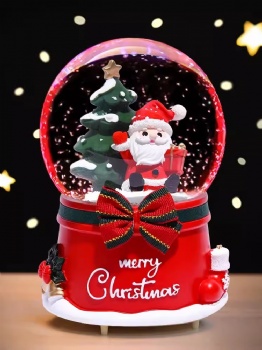  Christmas Gift Crystal Ball Music Box for Children Boys and Girls to Decorate Santa Claus	