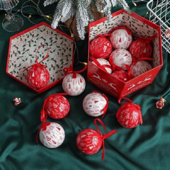  Hot Sales Christmas Snowflake Old Snowman Sticker Painting Foam Ball Used for Christmas Tree Pendant Decoration	