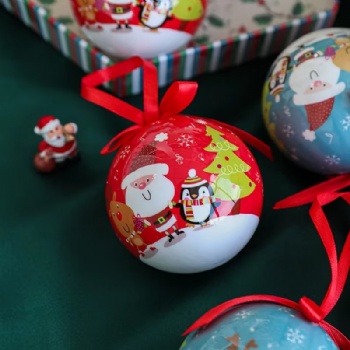  Hot Sales Christmas Snowflake Old Snowman Sticker Painting Foam Ball Used for Christmas Tree Pendant Decoration	