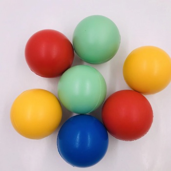  63mm Diameter Custom logo Printed Promotional Stress Relief PU Foam Ball, PU Foam Anti Stress Ball Toys	