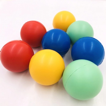  63mm Diameter Custom logo Printed Promotional Stress Relief PU Foam Ball, PU Foam Anti Stress Ball Toys	