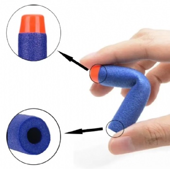  Nerf Toy Gun Foam Refill Darts Bullets EVA Hollow Round Soft Foam Refill Darts Bullet for Children Toy	