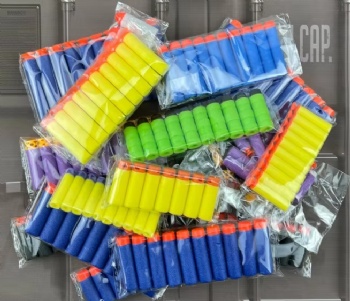  Nerf Toy Gun Foam Refill Darts Bullets EVA Hollow Round Soft Foam Refill Darts Bullet for Children Toy	