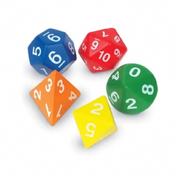 Factory Customized Foam Dot Dice Classroom Blank PU Polyhedron Dice Mute Multi-color Children Puzzle Polyhedron Yoga Dice