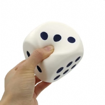  Factory Customized Foam Dot Dice Classroom Blank PU Polyhedron Dice Mute Multi-color Children Puzzle Polyhedron Yoga Dice	