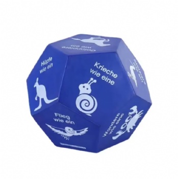  Factory Customized Foam Dot Dice Classroom Blank PU Polyhedron Dice Mute Multi-color Children Puzzle Polyhedron Yoga Dice	