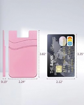  Custom Logo Printed Silicone Phone Case Wallet Stand Card Holder with Cell Phone Stickers Rubber Product	