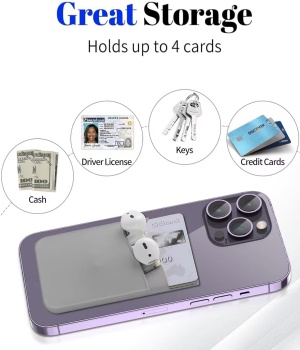  Custom Logo Printed Silicone Phone Case Wallet Stand Card Holder with Cell Phone Stickers Rubber Product	