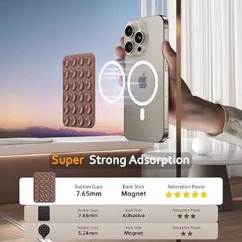  Factory Direct Sale Hands-Free Phone Accessories, Sticky Phone Holder and Vacuum Magnetic Suction Phone Holder, 2025 New Mag	