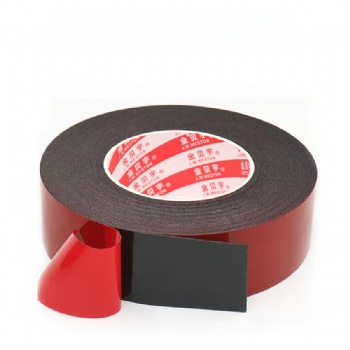 Customized Width 1mm 1.5mm 2mm 3mm Black White Strong Solvent Acrylic Adhesive Double Sided PE Foam Tape Roll	
