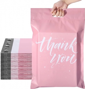  Eco-friendly Thank You 10x13 Poly PLA Mailers 14.5 X 19 with Self Adhesive Easy to Carry Waterproof and Tear-Proof	
