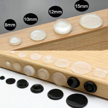 Customized Shape Self-Adhesive Silicone Furniture Pads Non-Slip Die Cutting Feet Pad	