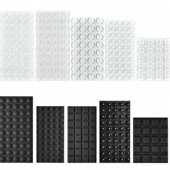  Customized Shape Self-Adhesive Silicone Furniture Pads Non-Slip Die Cutting Feet Pad	