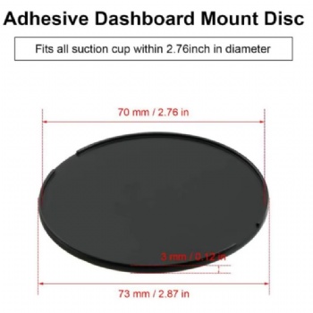  70mm 80mm 90mm Adhesive Mounting Disk Sticky Pads for Car GPS Dashboard Dash with Suction Cup Mount	