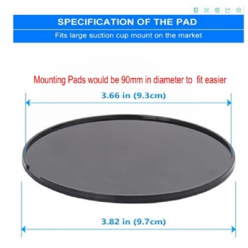  70mm 80mm 90mm Adhesive Mounting Disk Sticky Pads for Car GPS Dashboard Dash with Suction Cup Mount	