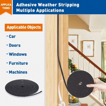  High Density Insulation Self-adhesive Tape Suitable for Sealing Doors windows and air Conditioners	