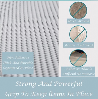  Easy to Install and Store Non Adhesive PVC Anti slip Mat Roll Suitable for Cabinet Drawer Racks, Kitchen Utensils, and Tableware	