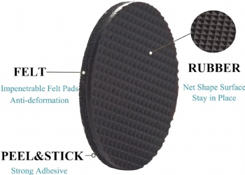  Free Sample Self Adhesive Floor Protector Non Slip Furniture Pads for Chair Legs	