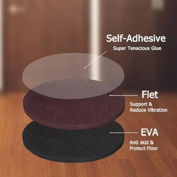  Anti-Scratch Furniture Eva Foam Adhesive Pads Floor Protector Felt Pad for Hard Floors Chair Leg Protectors	