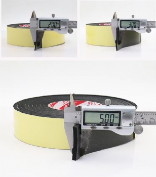  Custom Size High Density Self Adhesive Eva Foam Rubber Insulation Sealing Tape Weather Stripping	