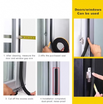  High Temperature Waterproof Shockproof Double Sided Acrylic Based EVA & PE Foam Tape Single Sided Adhesive for Doors Windows	