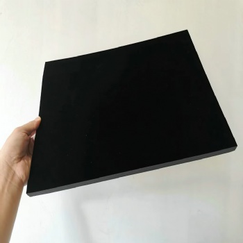 Customizable High-Thickness Resilient Insulation Cosmetics Velvet Fabric Flocked EVA Foam Insert Protective Cushioning Material