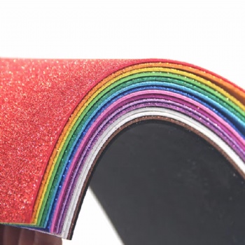  Self Adhesive A4 Glitter  Foam Paper Used for Christmas Gift Box Packaging Birthday Party Decoration DIY Projects	