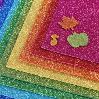  A4 Back with Adhesive Glitter Sponge Paper for Handmade DIY Materials in Kindergartens	