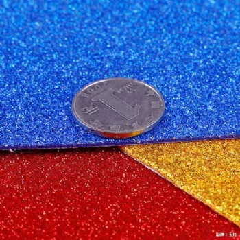  A4 Back with Adhesive Glitter Sponge Paper for Handmade DIY Materials in Kindergartens	