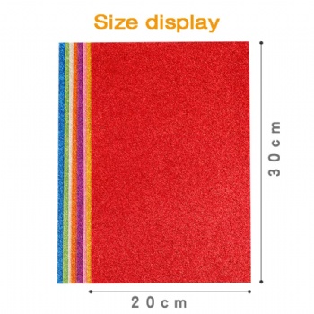  A4 Back with Adhesive Glitter Sponge Paper for Handmade DIY Materials in Kindergartens	