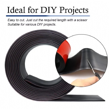  Neoprene Rubber Rolls&Strips for DIY Gaskets Craft Pads Seals Warehouse Flooring Rubber Strip with Adaptive Backing	