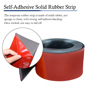  Neoprene Rubber Rolls&Strips for DIY Gaskets Craft Pads Seals Warehouse Flooring Rubber Strip with Adaptive Backing	