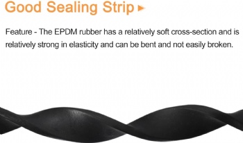  EPDM Rubber Foam Sheet Strip Neoprene Rubber Sheet Rolls Weather Strip for DIY Gasket, Crafts, Insulation	